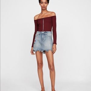 Express denim skirt